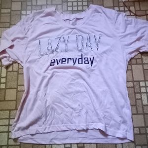 Light pink sleep tee XL